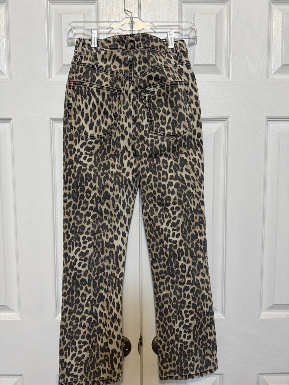 BDG Leopard-Print Cropped Jeans in Tan & Black - Picture 2 of 3